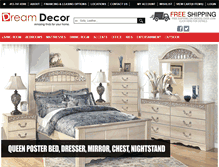 Tablet Screenshot of dreamdecorshops.com